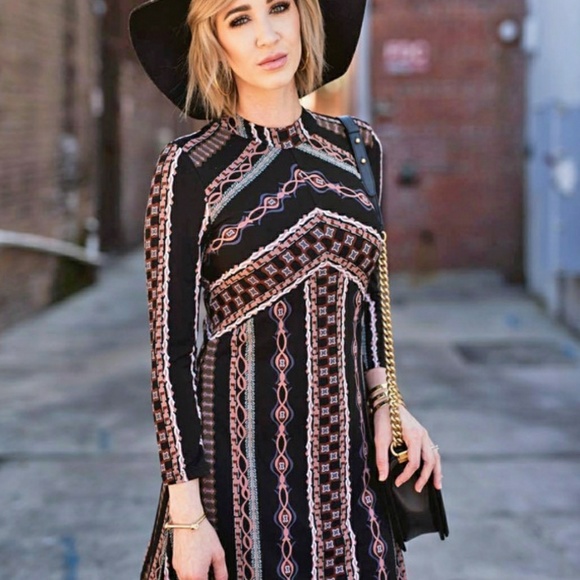 Nwt Free People Stella printed mini-dress size S - Picture 4 of 8